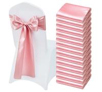 VEVOR de Satén para Sillas, 50 piezas de de Cinta para Sillas, 7 x 108 pulgadas, Decoración de Recepción de Boda en , para de Boda, Baby Shower, Fiestas, , Decoración de Fundas de Sillas de Banquete