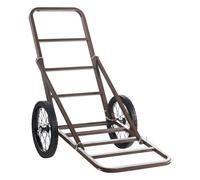 VEVOR Deer Cart, carro de caza plegable con capacidad de 300 libras, carro de caza con ruedas de goma grandes y mango ergonómico, accesorios resistentes para carro de caza, plataforma rodante para equ