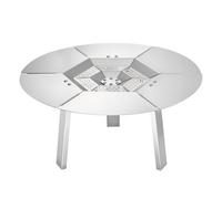 VEVOR Deflector de Calor para Fogatas para Estufa, Protector Redondo de 508 mm para Fogatas de Leña, Difusor de Calor de Acero Inoxidable 304, Cubierta de Quemador Desmontable, φ 508 x 254 mm