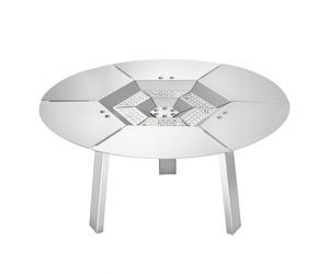 VEVOR Deflector de Calor para Fogatas para Estufa, Protector Redondo de 508 mm para Fogatas de Leña, Difusor de Calor de Acero Inoxidable 304, Cubierta de Quemador Desmontable, φ 508 x 254 mm