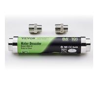 VEVOR Descalcificador sin Sal para Toda la Casa, Descalcificador Físico para Agua de la Ciudad, para Todo Tipo de Tuberías de Plomería, Durante más de 10 Años, 4,0 m³/h, 255 x 52,5 x 52,5 mm, Negro