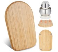 VEVOR Deslizador Ovalado de Mezclador, Deslizador 368 x 239 x 23 mm Compatible con Batidoras de 4,5 a 5 Cuartos de Galón con Cabezal Inclinable para Encimera de Cocina, Color de Madera, 1 Pieza
