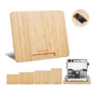 VEVOR Deslizador para Electrodomésticos 267 x 330 x 21 mm Bandeja Deslizante de Madera Grosor de 1,8 cm con Ruedas de Goma y Asa Hueca ideal para Cafeteras y Encimeras de Cocina, Color Madera