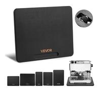 VEVOR Deslizador para Electrodomésticos 267 x 330 x 21 mm Bandeja Deslizante de Madera Grosor de 1,8 cm con Ruedas de Goma Silenciosas y Asa Hueca Ideal para Cafeteras y Encimeras de Cocina, Negro