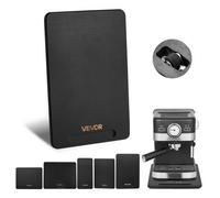 VEVOR Deslizador para Electrodomésticos 406 x 305 x 21 mm Bandeja Deslizante de Madera Grosor de 1,8 cm con Ruedas de Goma Silenciosas y Asa Hueca ideal para Cafeteras y Encimeras de Cocina, Negro