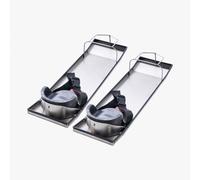 VEVOR Deslizadores de Hormigón de Acero Inoxidable y EVA 70 x 20 cm Pizarra Deslizante de Hormigón con Almohadillas, Correas y Hebillas Ensambladas Tablas Rodilleras para Pulir el Concreto 2 Piezas