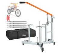 VEVOR Desmontadora de Neumáticos para Motos de Cross, Compatible con Ruedas de 406-533 mm, Ejes de 15/17/20/25 mm, Cambiador de Neumáticos de Motocross con Destalonador, Palancas, Fundas Protectoras