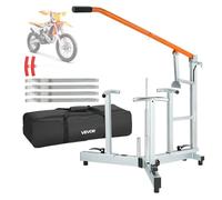 VEVOR Desmontadora de Neumáticos para Motos de Cross, Compatible con Ruedas de 406-533 mm, Ejes de 15/17/20/25 mm, Cambiador de Neumáticos de Motocross con Destalonador, Palancas, Fundas Protectoras