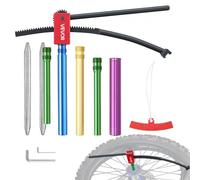 VEVOR Desmontadora de Neumáticos para Motos de Cross, Compatible con Ruedas de 406 a 533 mm, Adaptadores de Eje de 15-25 mm, Cambiador de Neumáticos de Motocross con Palancas, Funda Protectora