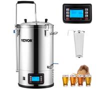 VEVOR Destilacion para Alcohol 30 L Olla De Acero Inoxidable para Cerveza 100-2500 W Destilacion para Alcohol 42 x 35,5 x 82 cm Pantalla LCD con Múltiples Funciones, Bomba de Circulación para Cocina