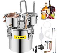 VEVOR Destilador de Agua 21 L Máquina para el Agua Destilada Casera Destilación Filtro Purificador Acero Inoxidable Destilador de Agua Water Distiller Filtro de Destilación de Agua Pura