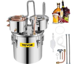 VEVOR Destilador de Agua 21 L Máquina para el Agua Destilada Casera Destilación Filtro Purificador Acero Inoxidable Destilador de Agua Water Distiller Filtro de Destilación de Agua Pura