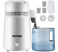 VEVOR Destilador de Agua 4L Filtro de Destilación de Agua con Recipiente de Plástico 750W, Destilación Filtro Purificador 1L/H