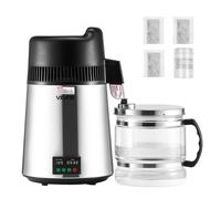 VEVOR Destilador de Agua 6 L de Encimera para el Hogar 900 W Acero Inoxidable