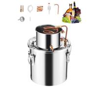 VEVOR Destilador de Alcohol y Agua de Acero Inoxidable 19 L Φ 300 x 300 mm Plata