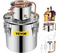 VEVOR Destilar Alcohol Destilador de Agua 19 L Acero Inoxidable 30 x 30 cm Enfriamiento Rápido