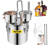 VEVOR Destilar Alcohol Destilador de Agua 21 L Máquina para el Agua Destilada Casera Destilación Filtro Purificador Acero Inoxidable