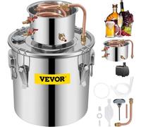 VEVOR Destilar Alcohol Destilador de agua 30l inoxidable inoxidable 35 x 35cm Enfriamiento rápido