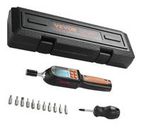 VEVOR Destornillador Dinamométrico Digital con Accionamiento de 1/4" con Pantalla LCD Rango de Par 0,3-8 Nm Incremento 0,01 Nm Herramienta Precisa de Liberación Rápida para Taller de Electricista