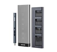 VEVOR Destornillador Eléctrico de Precisión, 48 Puntas Magnéticas, con Caja de Almacenamiento Magnética, Luz LED y Función de Carga Tipo C, a Reparar Celulares y Computadoras Portátiles, 260 RPM