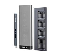 VEVOR Destornillador Eléctrico de Precisión, 48 Puntas Magnéticas, con Caja de Almacenamiento Magnética, Luz LED y Función de Carga Tipo C, a Reparar Celulares y Computadoras Portátiles, 260 RPM