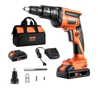 VEVOR Destornillador Placo 20V Máximo – Kit inalámbrico 4200 RPM con baterías, cargador y luz LED