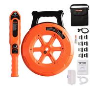 VEVOR Detector de bloqueo de tuberías Localizadores de tuberías 30m Impermeable IP67 Sensibilidad ajustable Escáner de pared de alcantarillado Herramienta de plomería para tubos de metal plástico PVC