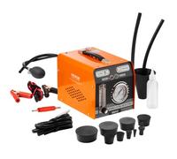VEVOR Detector de Fugas de Humo para Automóviles, con Bomba de Aire Incorporada, Manómetro y Caudalímetro, Modo Dual para Pruebas de Vacío, Combustible y Tuberías, 273 x 176 x 197 mm, 19-23 PSI
