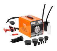Detector de fugas de humo para automóviles VEVOR, comprobador de fugas de humo EVAP con bomba de aire y manómetro integrados, detector de fugas de diagnóstico de modo dual para pruebas de sistemas de
