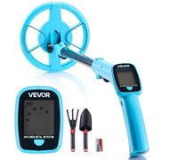 VEVOR Detector de Metales 101,6 mm Ligero con Pantalla de Detección, Bobina de Búsqueda de 152,4 mm Resistente al Agua IP68, Detector para Metales Precisión Alta para Exploración de Monedas, Oro