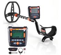 VEVOR Detector de Metales 254 mm Pantalla de Detección Bobina de Búsqueda de 225x285 mm Impermeable IP68 Detector para Metales para Adultos 5 Modos con Auriculares para Exploración de Monedas, Oro