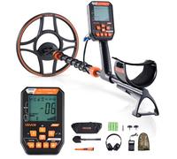 VEVOR Detector de Metales 304,8 mm Impermeable IP68 Pantalla de Detección Bobina de Búsqueda de 304,8 mm Detector para Metales para Adultos 7 Modos con Auriculares para Exploración de Monedas, Oro