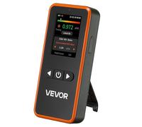 VEVOR Detector de Radón, Rango de Medición de 3,3 Bq a 37 kBq/m³, Monitor de Calidad del Aire y Humedad a Batería con 45 Días de Duración Medidor Montaje en Pared de Radón Portátil de CO2 y COV