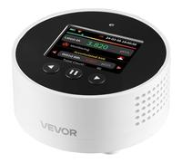 VEVOR Detector de Radón, Rango de Medición de 3,3 Bq a 37 kBq/m³, Monitor Portátil Recargable o con Cable de Radón y Calidad del Aire, Monitorización de la Concentración de Radón a Largo Plazo