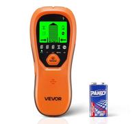 VEVOR Detector Electrónico de Vigas de Pared 5 en 1, con Sensor Inteligente, Pantalla LCD y Alarma Sonora a Detectar Vigas de Madera y Metálicas, Cables Eléctricos, Naranja, 170 x 72 x 37 mm