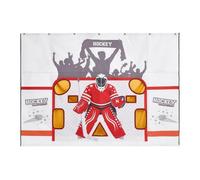 VEVOR Diana de Práctica para Portería de Hockey Callejero con 7 Agujeros, Portátil, 305 x 213 cm, Resistente a Desgarros, Colocación Fácil, Rebote Potente, para Practicar la Precisión de Tiro