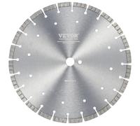 VEVOR Disco de corte de diamante 300 mm disco de diamante húmedo o seco hoja de sierra con dientes ondulados 12 mm diámetro del orificio central universal 25,4 mm para hormigón, azulejos, ladrillo