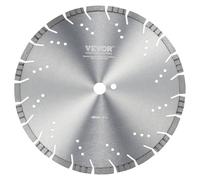 VEVOR Disco de Corte de Diamante 350 mm Disco de Diamante Húmedo o Seco Hoja de Sierra con Dientes Inclinados 12 mm Diámetro del Orificio Central Universal 25,4 mm Para Hormigón, Azulejos, Ladrillo