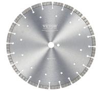 VEVOR Disco de corte de diamante 350 mm disco de diamante húmedo o seco hoja de sierra con dientes ondulados 12 mm diámetro del orificio central universal 25,4 mm para hormigón, azulejos, ladrillo