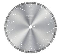 VEVOR Disco de Corte de Diamante 400 mm Disco de Diamante Húmedo o Seco Hoja de Sierra con Dientes Inclinados 12 mm Diámetro del Orificio Central Universal 25,4 mm Para Hormigón, Azulejos, Ladrillo