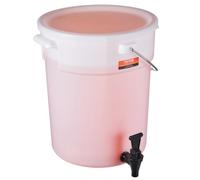 VEVOR Dispensador de Bebidas de 19 L para Fiestas, Dispensador de Jugo de Plástico con Espiga y Tapa, Dispensador de Agua de Jugo de Limonada de Té Helado, para Restaurantes, Hoteles, 218 x 376 mm