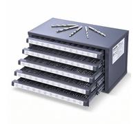 VEVOR Gabinete dispensador de Brocas de 5 cajones para Taladro de 33 a 63 a 63 Pulgadas, con Etiquetas, dispensador apilable para Almacenamiento de Brocas