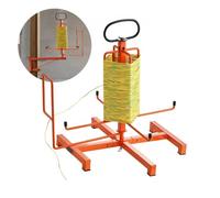 VEVOR Dispensador de Cables para Montaje en Suelo o Montante, Portacarretes de Alambre con Asa Metálica Antideslizante para Transporte de Cableado y Ojal Giratorio para Uso Eléctrico, Industrial