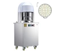 VEVOR Divisor de Masa Eléctrico 20 Piezas Cortador de Masa de Prensa Vertical de 60-260 g con Motor de Cobre Puro y Bandeja de Acero Inoxidable 304 Máquina para Hacer Pan para Panadería, Restaurante
