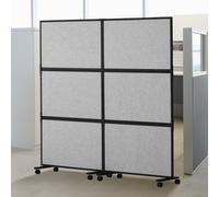 VEVOR Divisor de Ambiente Acústico 2 Piezas Mampara de Privacidad, Gris Claro