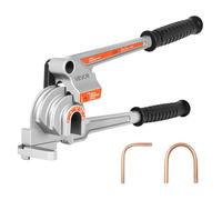 VEVOR Doblador de Tubos Diámetro 1/4" 3/8" 1/2" Doblador de Tubos de Nivel Manual Herramienta para Doblar Tubos de Cobre de Aluminio 180° para Reparación de Refrigeradores de Aire Acondicionado HVAC
