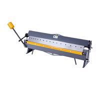 VEVOR Dobladora de Cajas y Bandejas, Dobladora de Chapa Metálica de 122 cm, Capacidad para Acero Dulce de 1,5 mm, Ajustable de 0-135°, Máquina Plegadora de Metal con 16 Dedos para Doblado Preciso