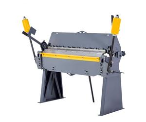 VEVOR Dobladora de Cajas y Bandejas, Dobladora de Chapa Metálica de 122 cm, Capacidad para Acero Dulce de 2,5 mm, Ajustable de 0-135°, Máquina Plegadora de Metal con 8 Dedos para Doblado Preciso