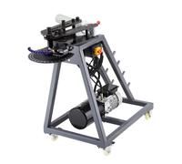 VEVOR Dobladora de Tubos Eléctrica de 750 W con Cilindro Hidráulico de 6 L, con Ruedas, 3 Matrices y Ángulo de Doblado Máximo de 180°, Adecuada para Tubos de 1,9 a 5 cm, 1100 x 690 x 1025 mm