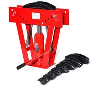 VEVOR Dobladora de Tubos Hidráulica 13-76 mm Dobladora de Tubos de Cobre Carga de 16 T con 8 Troqueles Herramienta para Doblar Rodillos Ajustable de 90°-180° para Doblar Varios Tipos de Metales